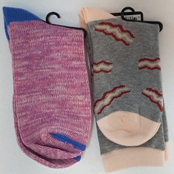 New With Tag, NWT, MAKE ME BRUNCH, 2 pair socks, - Picture 5 of 8